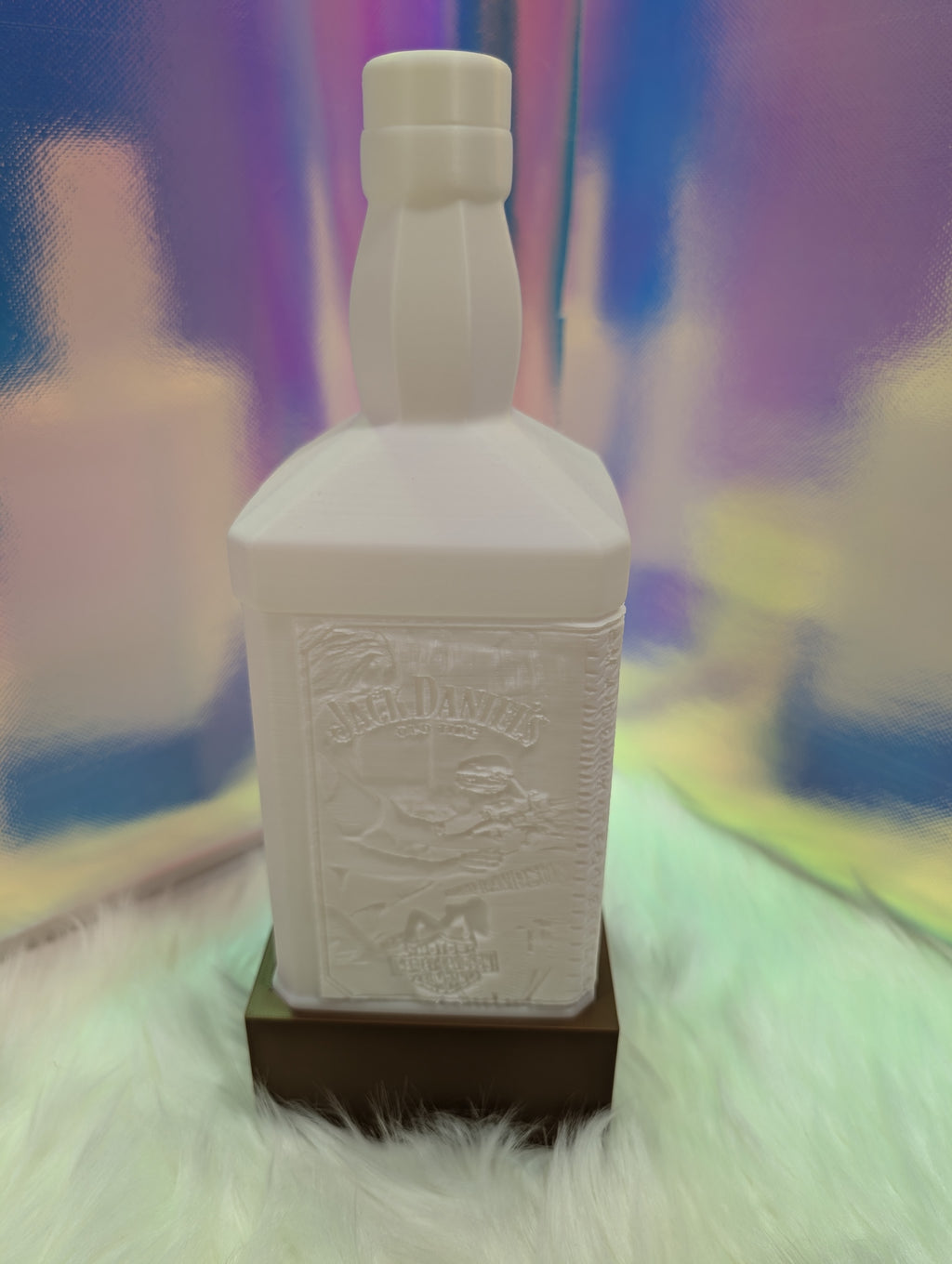 Jack Daniels-Harley Davidson Lithophane Bottle with Base