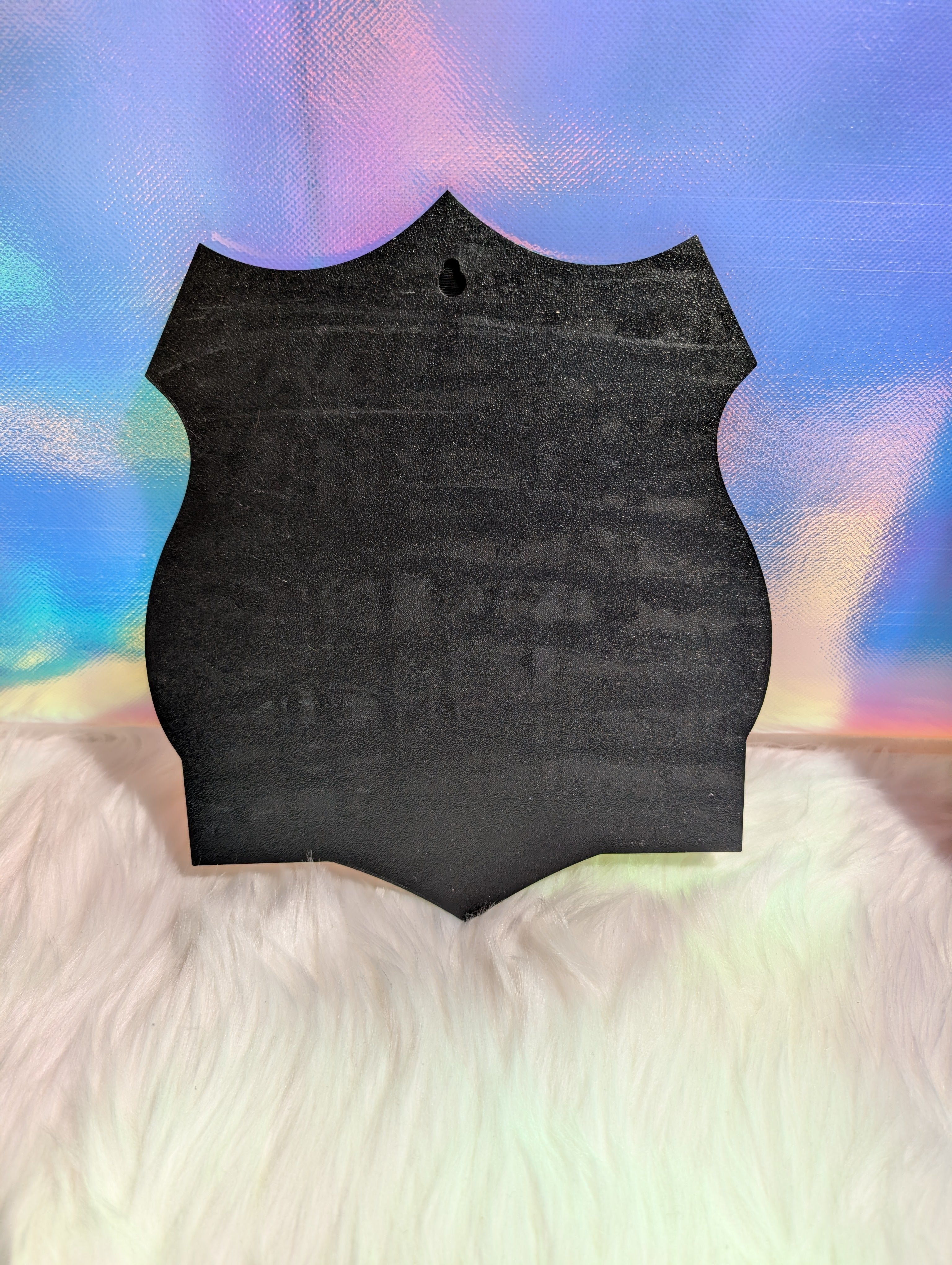 Route 66 motorcycle-inspired 3D printed sign